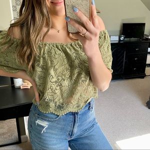 Forever 21 Lace Crop Top